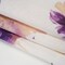 1 Yard Lilac Purple and Golden Yellow on White Wild Roses Medium Weight Linen Woven Print
